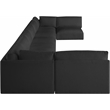 Meridian Furniture Ease Black Fabric Modular Sectional