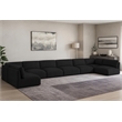 Meridian Furniture Ease Black Fabric Modular Sectional
