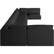 Meridian Furniture Ease Black Fabric Modular Sectional