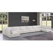 Meridian Furniture Ease Cream Fabric Modular Sectional