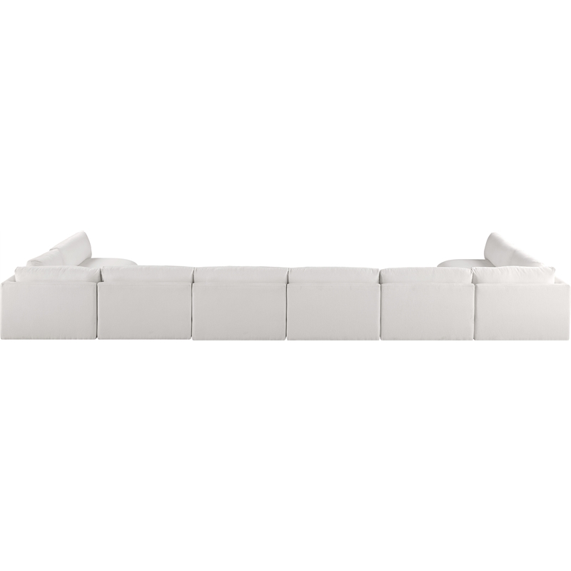 Meridian Furniture Ease Cream Fabric Modular Sectional