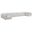 Meridian Furniture Ease Cream Fabric Modular Sectional