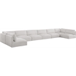 Meridian Furniture Ease Cream Fabric Modular Sectional