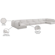 Meridian Furniture Ease Cream Fabric Modular Sectional