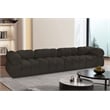 Meridian Furniture Ames Brown Boucle Fabric Modular Sofa