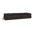 Meridian Furniture Ames Brown Boucle Fabric Modular Sofa