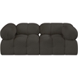Meridian Furniture Ames Brown Boucle Fabric Modular Sofa