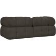 Meridian Furniture Ames Brown Boucle Fabric Modular Sofa