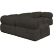 Meridian Furniture Ames Brown Boucle Fabric Modular Sectional