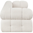 Meridian Furniture Ames Cream Boucle Fabric Modular Sofa