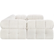 Meridian Furniture Ames Cream Boucle Fabric Modular Sectional