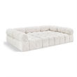 Meridian Furniture Ames Cream Boucle Fabric Modular Sectional