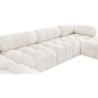 Meridian Furniture Ames Cream Boucle Fabric Modular Sectional