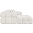Meridian Furniture Ames Cream Boucle Fabric Modular Sectional