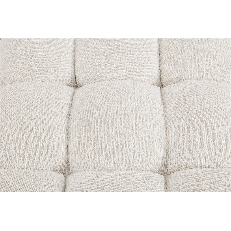 Meridian Furniture Ames Cream Boucle Fabric Modular Sectional