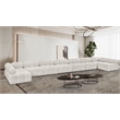 Meridian Furniture Ames Cream Boucle Fabric Modular Sectional