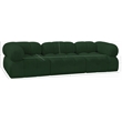 Meridian Furniture Ames Green Boucle Fabric Modular Sofa
