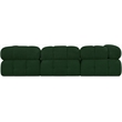 Meridian Furniture Ames Green Boucle Fabric Modular Sofa