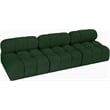 Meridian Furniture Ames Green Boucle Fabric Modular Sofa