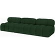 Meridian Furniture Ames Green Boucle Fabric Modular Sofa