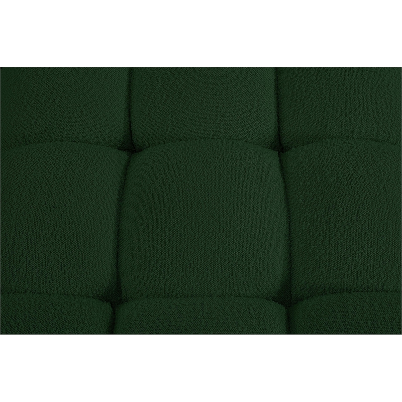 Meridian Furniture Ames Green Boucle Fabric Modular Sectional