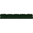 Meridian Furniture Ames Green Boucle Fabric Modular Sectional