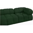 Meridian Furniture Ames Green Boucle Fabric Modular Sectional