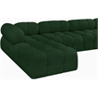Meridian Furniture Ames Green Boucle Fabric Modular Sectional