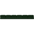 Meridian Furniture Ames Green Boucle Fabric Modular Sectional