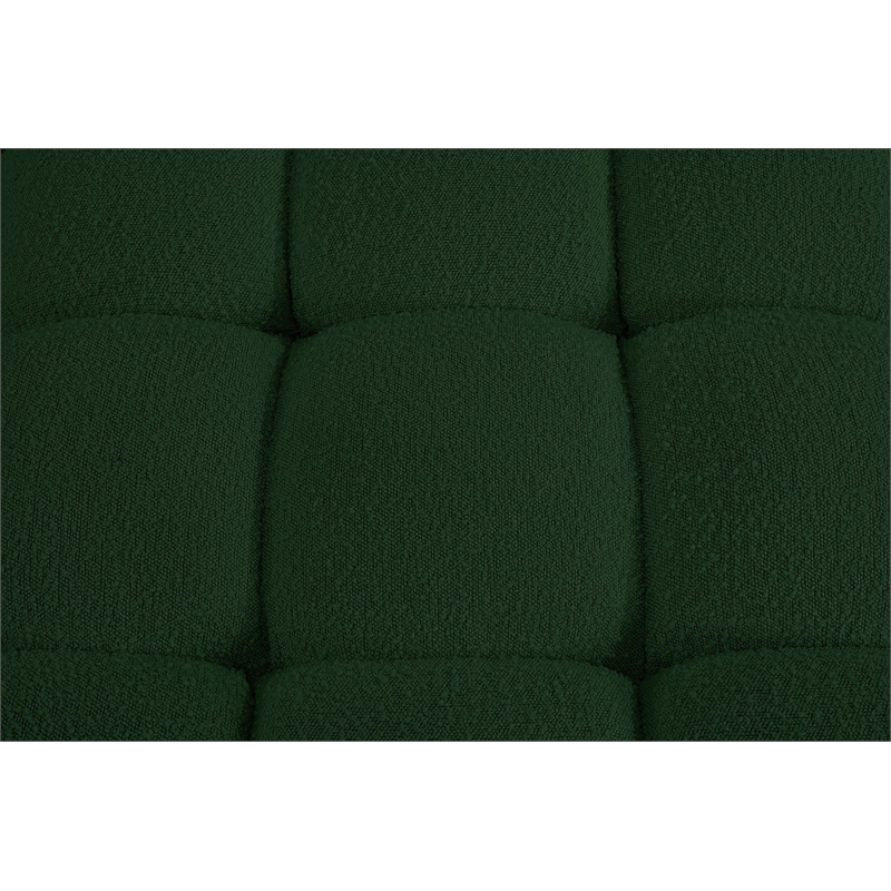 Meridian Furniture Ames Green Boucle Fabric Modular Sectional