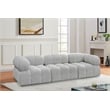 Meridian Furniture Ames Grey Boucle Fabric Modular Sofa