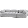 Meridian Furniture Ames Grey Boucle Fabric Modular Sofa