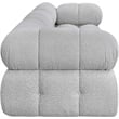Meridian Furniture Ames Grey Boucle Fabric Modular Sofa