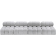 Meridian Furniture Ames Grey Boucle Fabric Modular Sofa