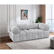 Meridian Furniture Ames Grey Boucle Fabric Modular Sofa