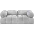 Meridian Furniture Ames Grey Boucle Fabric Modular Sofa