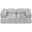 Meridian Furniture Ames Grey Boucle Fabric Modular Sofa