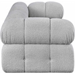 Meridian Furniture Ames Grey Boucle Fabric Modular Sofa