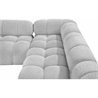 Meridian Furniture Ames Grey Boucle Fabric Modular Sectional