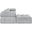 Meridian Furniture Ames Grey Boucle Fabric Modular Sectional