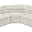 Meridian Furniture Cascade Cream Boucle Fabric Modular Sectional