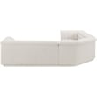 Meridian Furniture Cascade Cream Boucle Fabric Modular Sectional