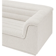 Meridian Furniture Cascade Cream Boucle Fabric Modular Sectional