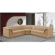 Meridian Furniture Cascade Camel Velvet Fabric Modular Sectional