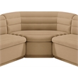 Meridian Furniture Cascade Camel Velvet Fabric Modular Sectional