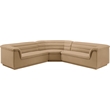 Meridian Furniture Cascade Camel Velvet Fabric Modular Sectional