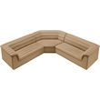 Meridian Furniture Cascade Camel Velvet Fabric Modular Sectional