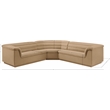 Meridian Furniture Cascade Camel Velvet Fabric Modular Sectional