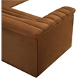 Meridian Furniture Cascade Saddle Velvet Fabric Modular Sectional