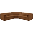 Meridian Furniture Cascade Saddle Velvet Fabric Modular Sectional